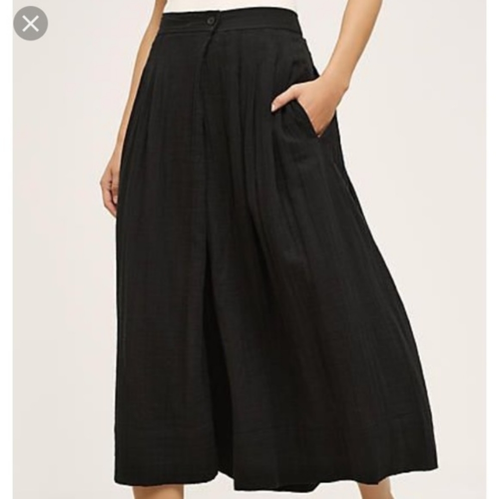 Anthropologie Floreat Wide Leg Crop Pants Size 0 w pockets